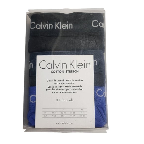 Calvin Klein Men's Hip-Briefs Classic Fit Blue Sz XL 3-Pack NU2661902 - Picture 2 of 3